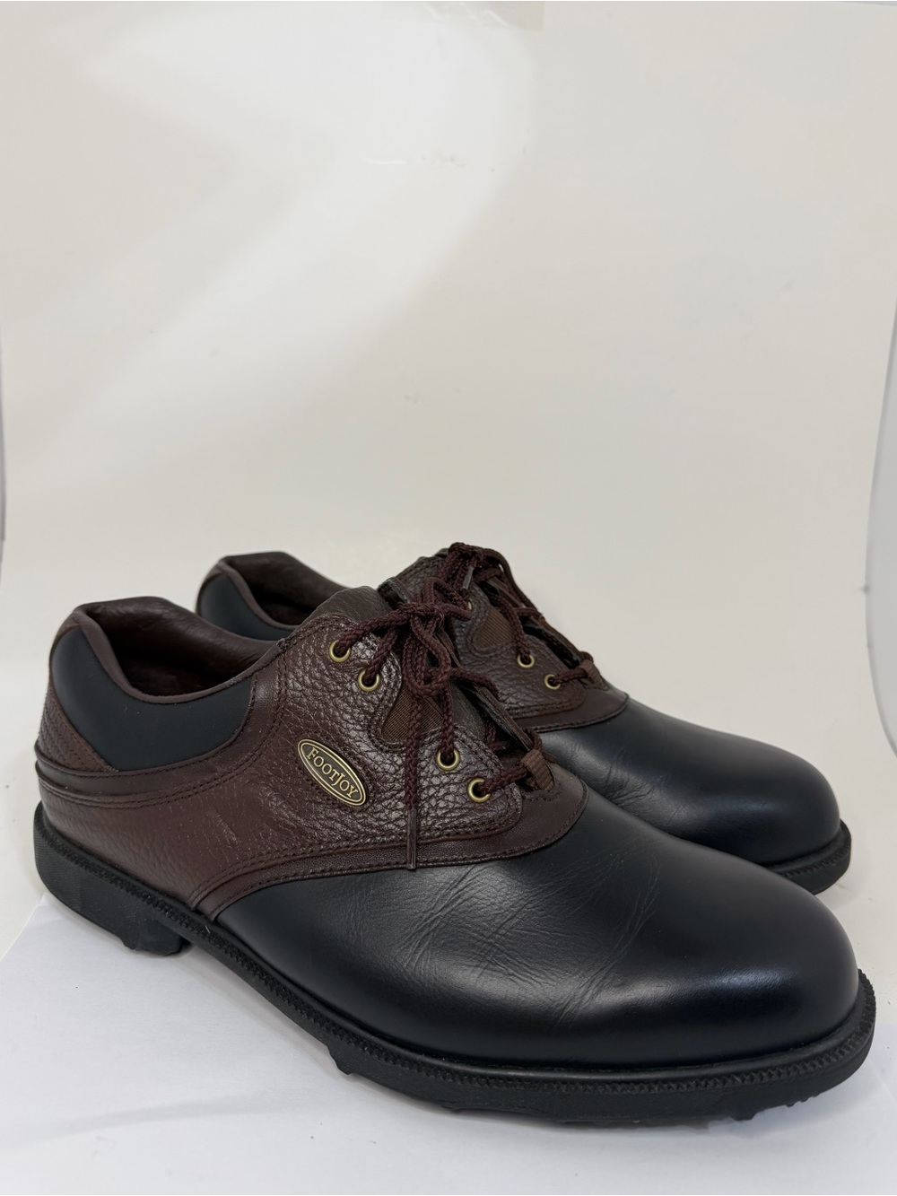 Footjoy eComfort 57714 Men's Golf Shoes Leather Round Toe Lace-Up Brown